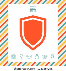 Shield, protection icon. Graphic elements for your design