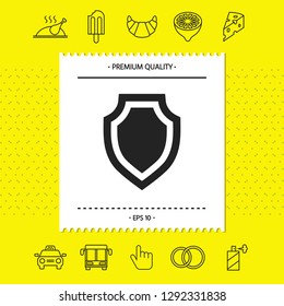 Shield - protection icon. Graphic elements for your design