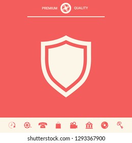 Shield. Protection icon. Graphic elements for your design