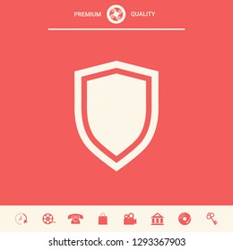 Shield, protection icon. Graphic elements for your design
