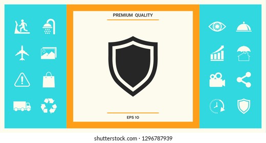 Shield. Protection icon. Graphic elements for your design