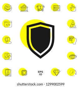 Shield, protection icon. Graphic elements for your design