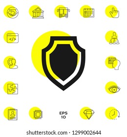 Shield - protection icon. Graphic elements for your design