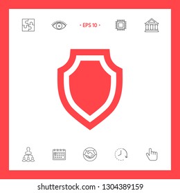 Shield - protection icon. Graphic elements for your design