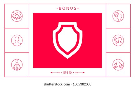 Shield - protection icon. Graphic elements for your design