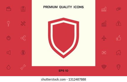 Shield, protection icon. Graphic elements for your design