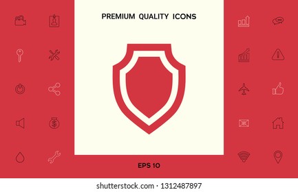 Shield - protection icon. Graphic elements for your design