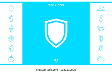 Shield, protection icon. Graphic elements for your design