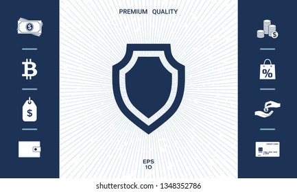 Shield - protection icon. Graphic elements for your design