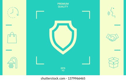 Shield - protection icon. Graphic elements for your design