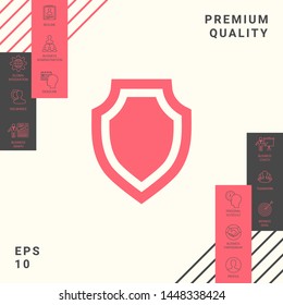 Shield - protection icon. Graphic elements for your design