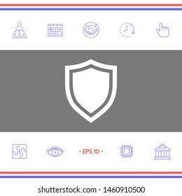 Shield. Protection icon. Graphic elements for your design