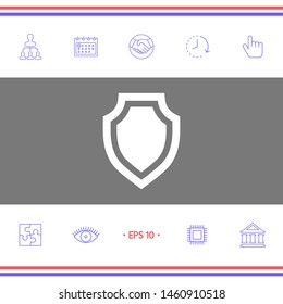 Shield - protection icon. Graphic elements for your design