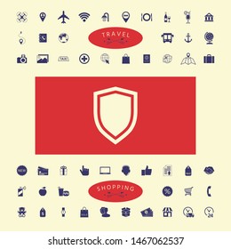 Shield, protection icon. Graphic elements for your design