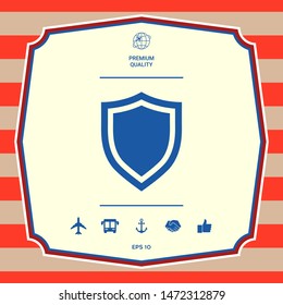 Shield. Protection icon. Graphic elements for your design
