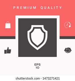Shield - protection icon. Graphic elements for your design