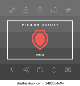 Shield - protection icon. Graphic elements for your design