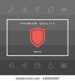 Shield, protection icon. Graphic elements for your design