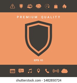 Shield, protection icon. Graphic elements for your design