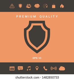 Shield - protection icon. Graphic elements for your design