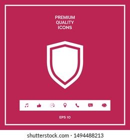 Shield, protection icon. Graphic elements for your design