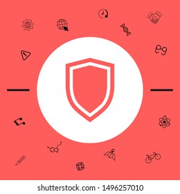 Shield, protection icon. Graphic elements for your design