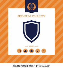 Shield, protection icon. Graphic elements for your design