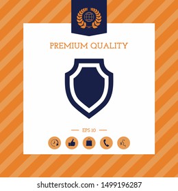 Shield - protection icon. Graphic elements for your design