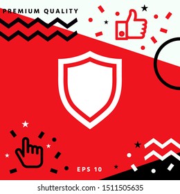 Shield. Protection icon. Graphic elements for your design