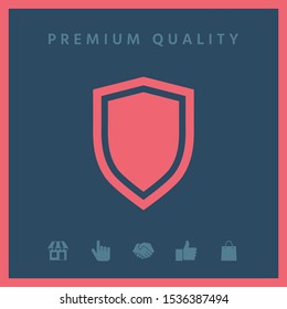 Shield, protection icon. Graphic elements for your design