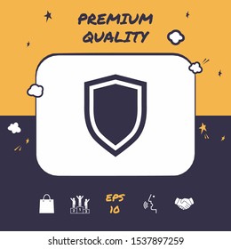 Shield, protection icon. Graphic elements for your design