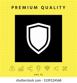Shield, protection icon. Graphic elements for your design