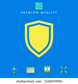 Shield, protection icon. Graphic elements for your design