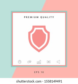 Shield - protection icon. Graphic elements for your design