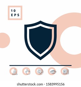 Shield. Protection icon. Graphic elements for your design