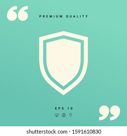 Shield, protection icon. Graphic elements for your design