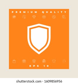 Shield, protection icon. Graphic elements for your design
