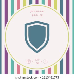 Shield, protection icon. Graphic elements for your design