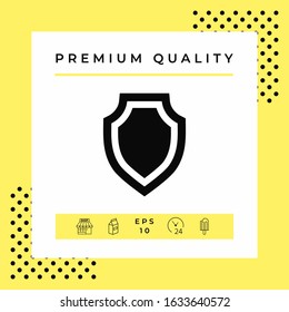 Shield - protection icon. Graphic elements for your design