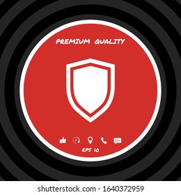 Shield, protection icon. Graphic elements for your design