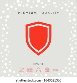 Shield, protection icon. Graphic elements for your design