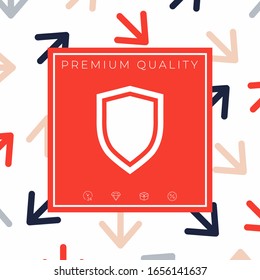 Shield, protection icon. Graphic elements for your design
