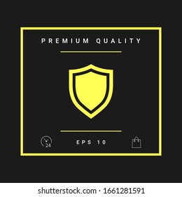 Shield. Protection icon. Graphic elements for your design