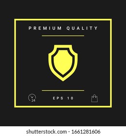 Shield - protection icon. Graphic elements for your design
