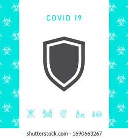 Shield, protection icon. Graphic elements for your design