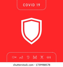Shield, protection icon. Graphic elements for your design