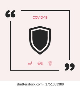 Shield, protection icon. Graphic elements for your design