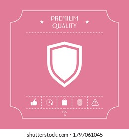 Shield, protection icon. Graphic elements for your design