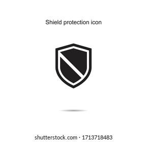 Shield protection icon ideas design vector illustration graphic on background