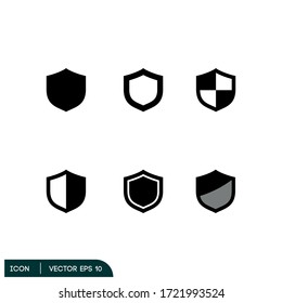 Shield Protection Icon Illustration Vector Eps 10